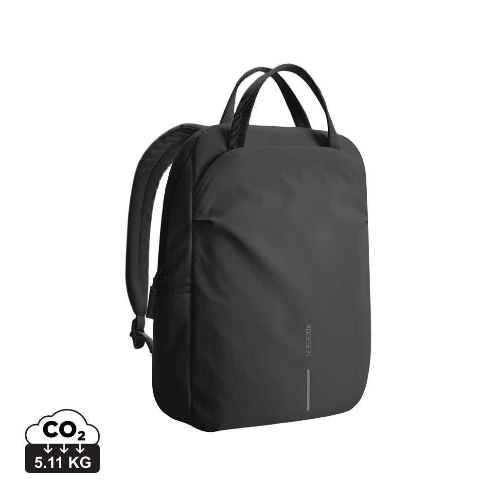 Sac en nylon recyclé 15 L personnalisé écran 16" Noir et Gris